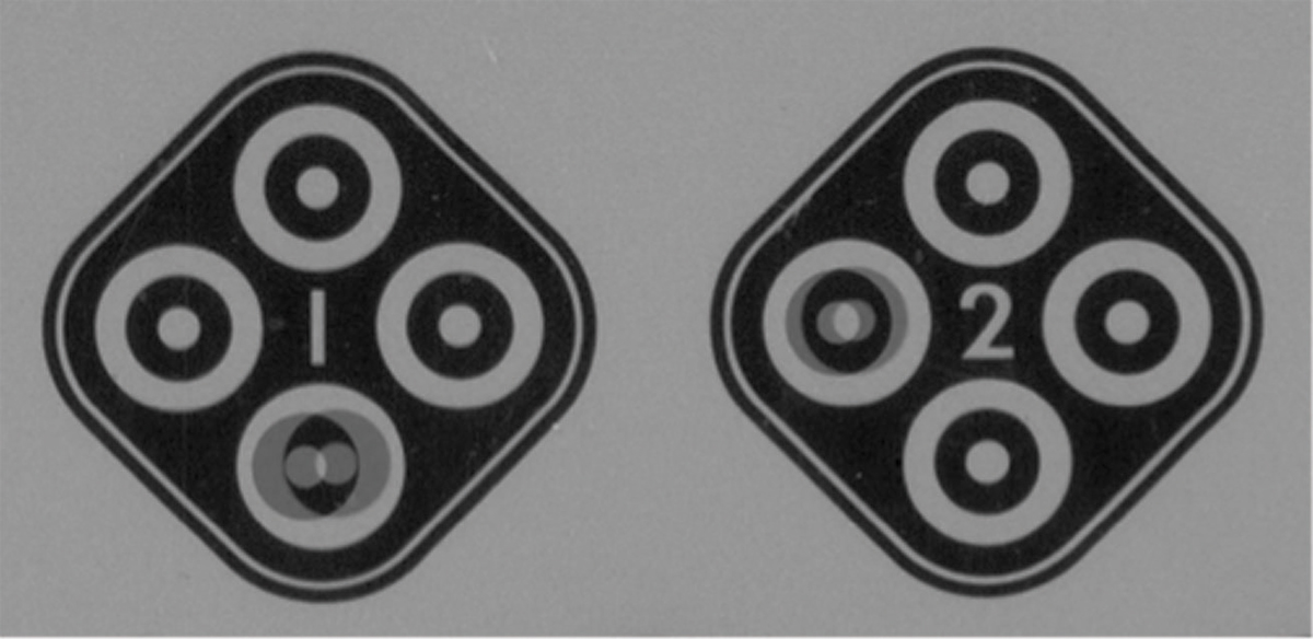 Fig. 2. The first two Wirt circles.