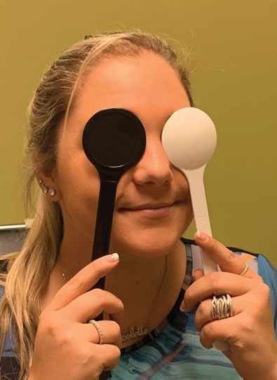 Due to its effects of limiting light scatter and subsequent blur, the pinhole can serve as a quick test to determine the need for further investigation of underlying ocular pathologies if the vision does not improve with pinhole.