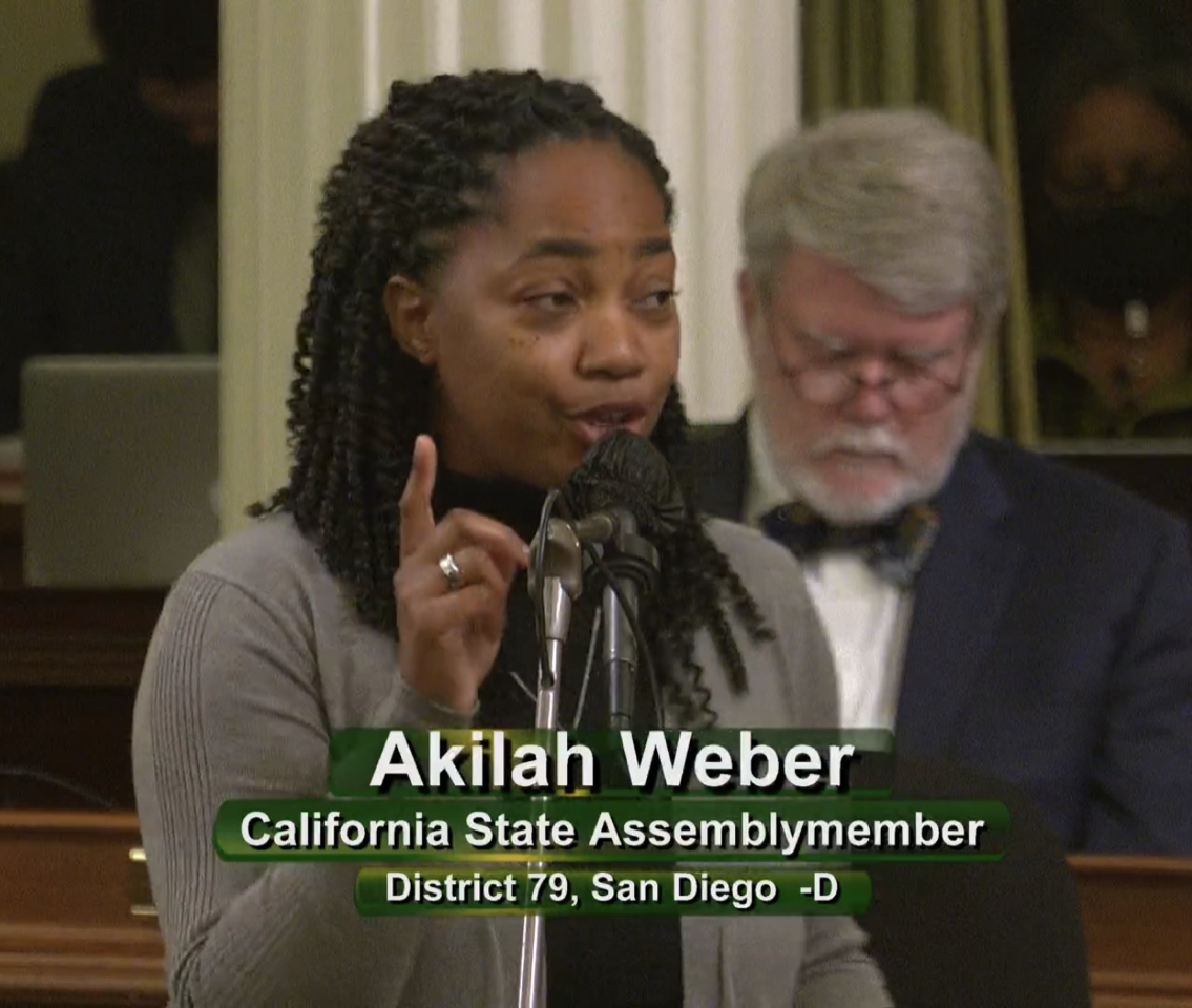 Asm. Weber, an OB/GYN, led the opposition to the bill, claiming the bill’s insufficient training requirements would put California citizens at risk if optometrists were granted the right to perform minor surgeries.