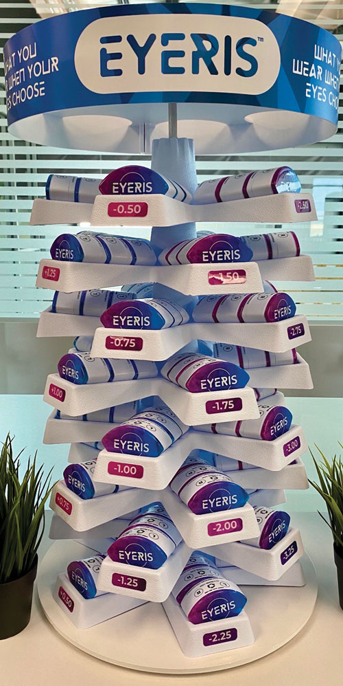The Eyeris Daily is sold under a business model that aims to keep doctors in charge of product distribution, protecting practices against disreputable third-party suppliers.