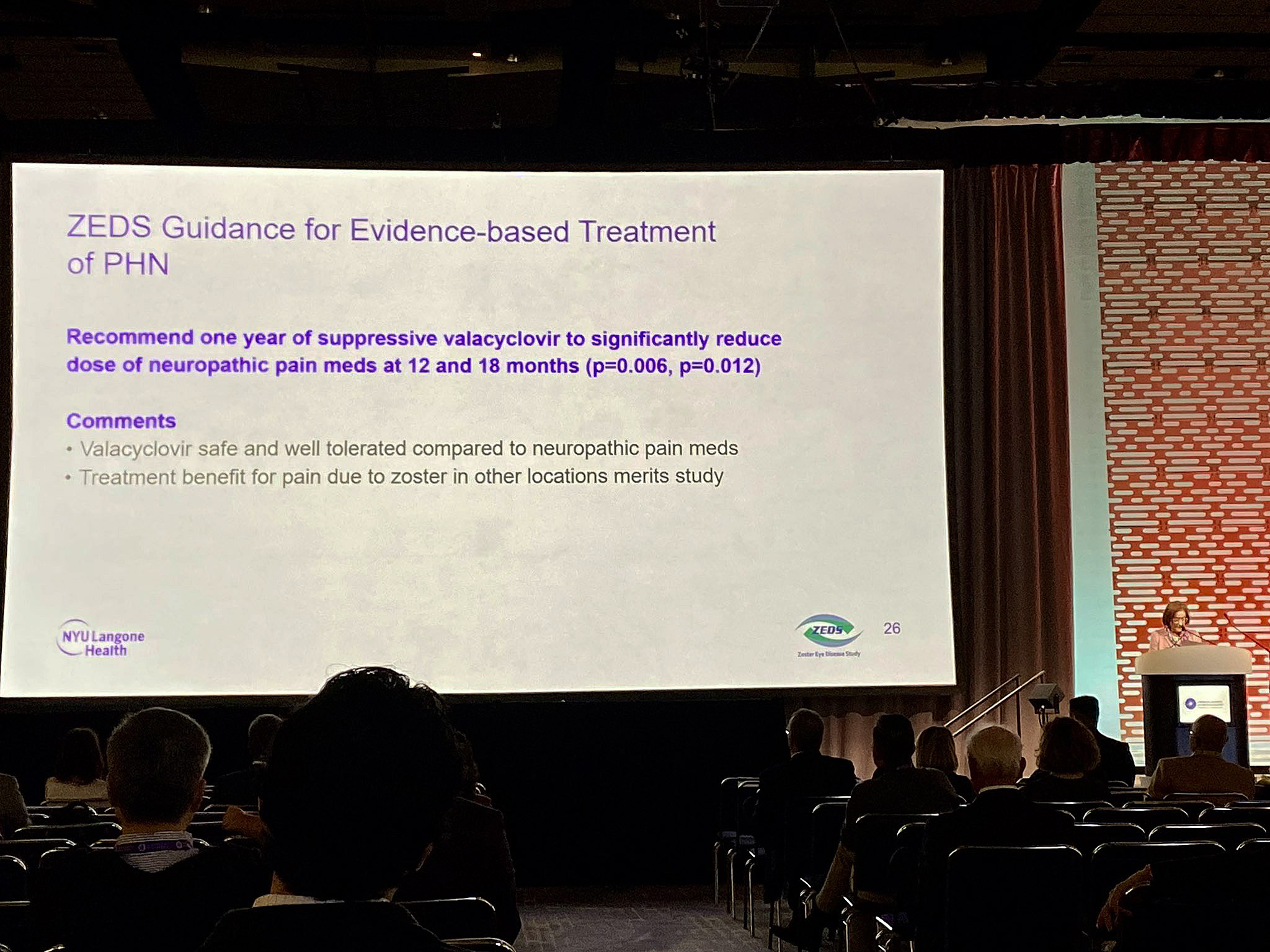 Prescribing a one-year course of valacyclovir to patients with HZO may help mitigate complications associated with the infection, as well as reduce the incidence of flare-ups that contribute to the development of chronic diseases like glaucoma. Dr. Cohen presented data supporting such an approach last weekend in Chicago at the Academy of Ophthalmology annual meeting.