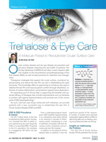 Trehalose & Eye Care - May 2018 - Sponsored by TheraTears