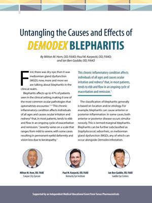 Untangling the Causes and Effects of Demodex Blepharitis