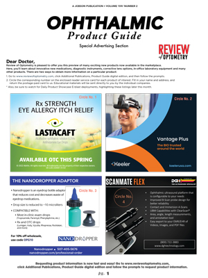 Ophthalmic Product Guide - July 2022